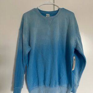 No Boundaries Blue Ombre Crewneck Sweater